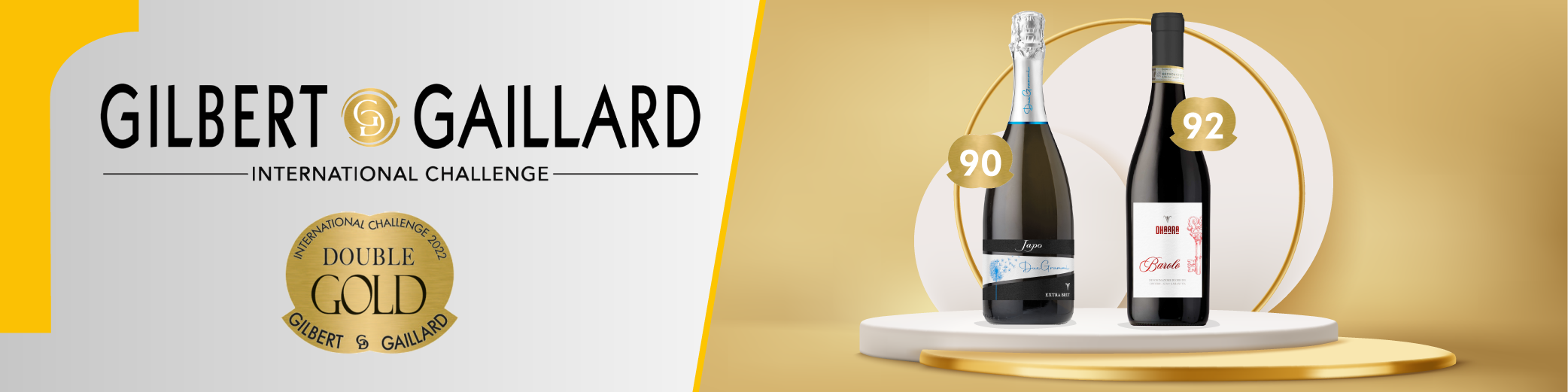 Double Gold al Gilbert&Gaillard per Japo DueGrammi e per il Barolo Dhaara