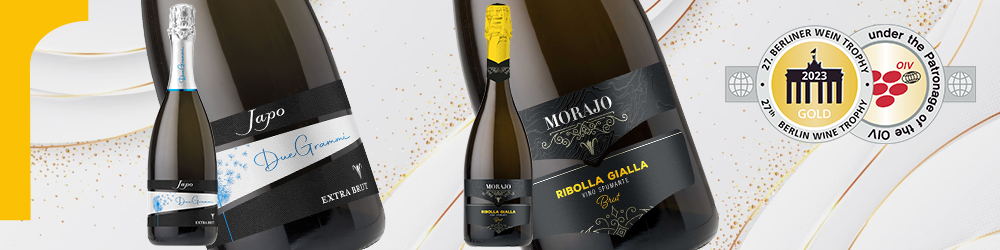 Japo DueGrammi e Morajo Ribolla Gialla Spumante conquistano l'Oro al Berliner Wine Trophy