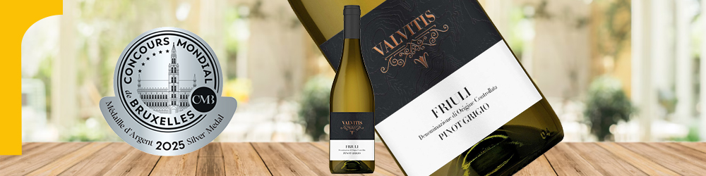 Medaglia d’Argento per il Pinot Grigio Valvitis al CMB